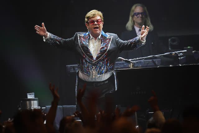 <p>PA Wire via ZUMA Press</p> Elton John performs at his final farewell tour show at the Tele2 Arena in Stockholm