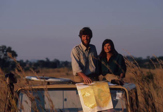 Mark and Delia Owens are seen in the North Luangwa National Park in Zambia at an undisclosed date. The couple returned to the U.S. permanently after a news crew shadowing their work filmed a suspected poacher being shot to death. (Photo: William Campbell via Getty Images)