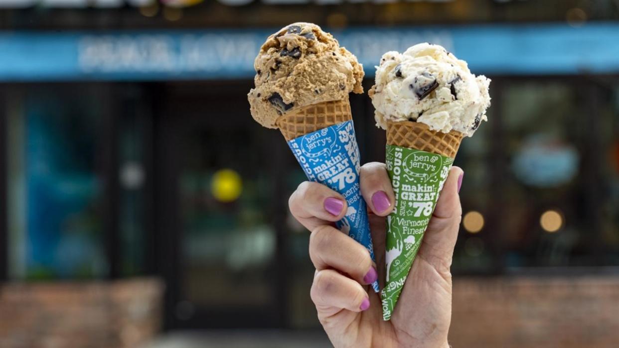 Assignment Freelance Picture Ben and Jerry's are giving away free ice cream on Free Cone Day on 16 April