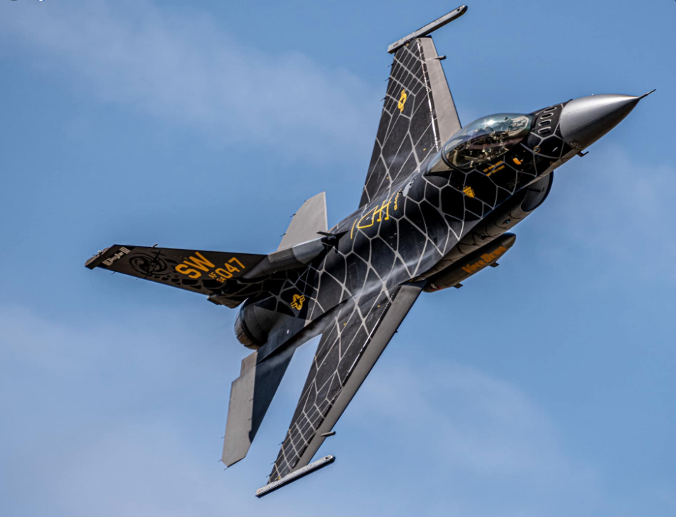 The U.S. Air Force F-16 Viper Demo Team is scheduled to fly at the Thunder Over New Hampshire Air Show Sept. 9-10, 2023.