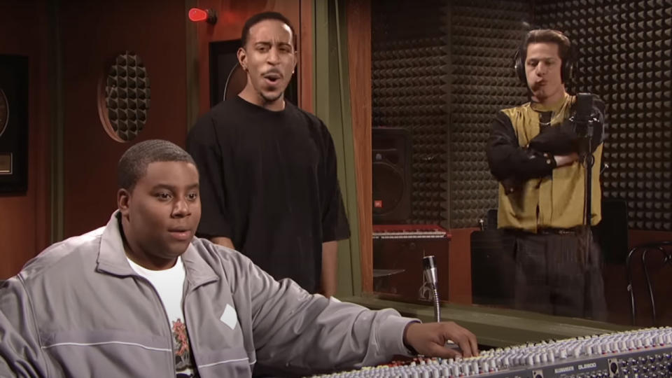 Kenan Thompson, Ludacris, and Andy Samberg on SNL