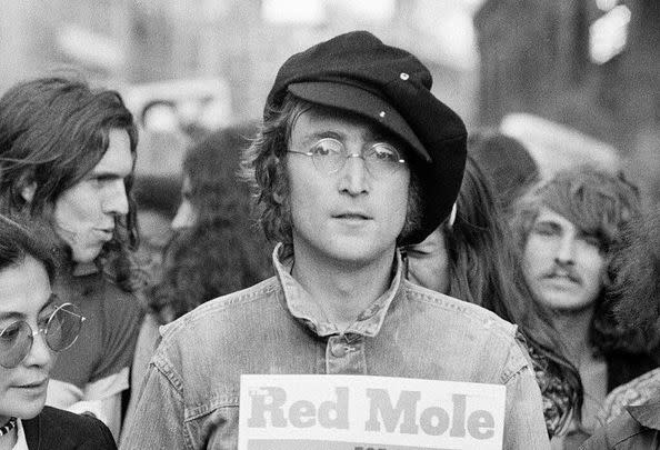 John Lennon, along with the other members of the Beatles, accepted an MBE in 1965...and he gave it right back in 1969.