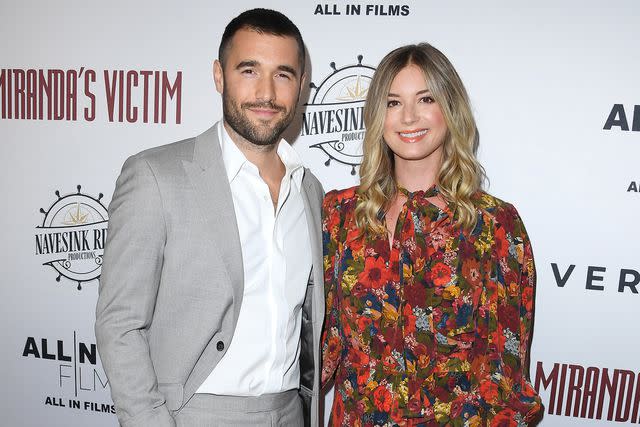 <p>Steve Granitz/FilmMagic)</p> Josh Bowman (Left) and Emily VanCamp (Right).