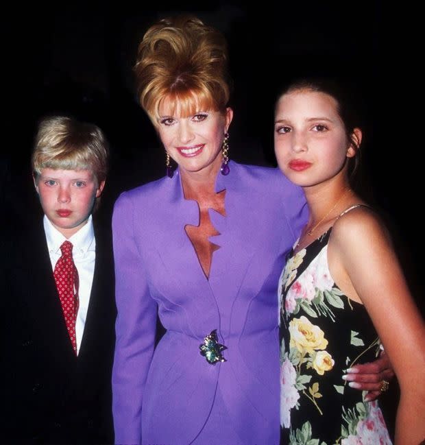 Avec Eric et Ivanka, en 1995.