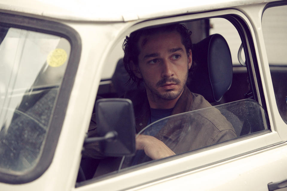 This image released by Millenium Entertainment shows Shia LaBeouf in a scene from "Charlie Countryman," about a man who falls for a woman who belongs to a violent crime boss. (AP Photo/Millenium Entertainment)