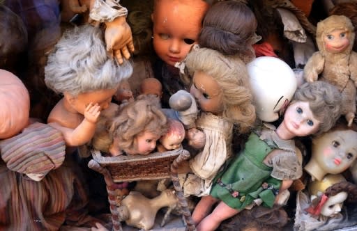 Despite efforts, there are some dolls that just can't be repaired, usually because spare parts can't be found
