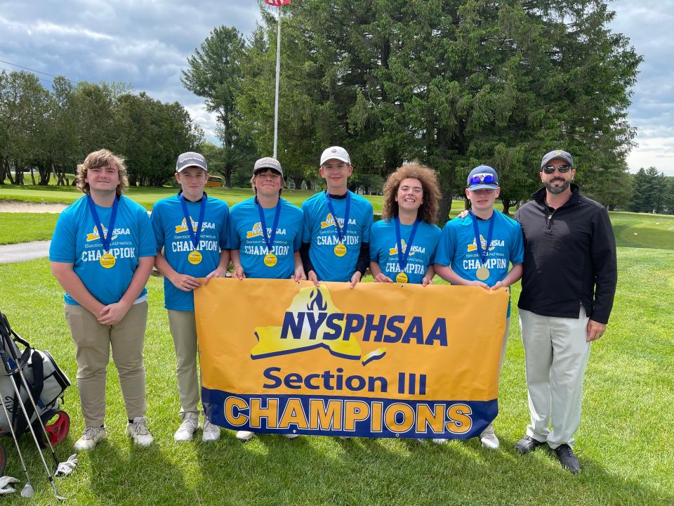 South Jefferson won the North Division large school Section III title with a 5-man total of 466 at McConnellsville Golf Course Monday, May 23, 2022.