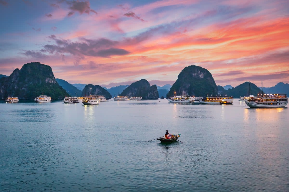 Ha Long Bay is located in northeast Vietnam (Getty Images)