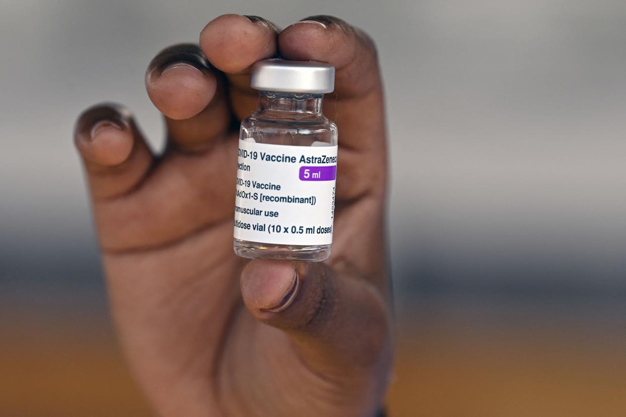 An Indian-made version of the AZ vaccine has not yet been approved by the European medicines regulator (AFP via Getty Images)