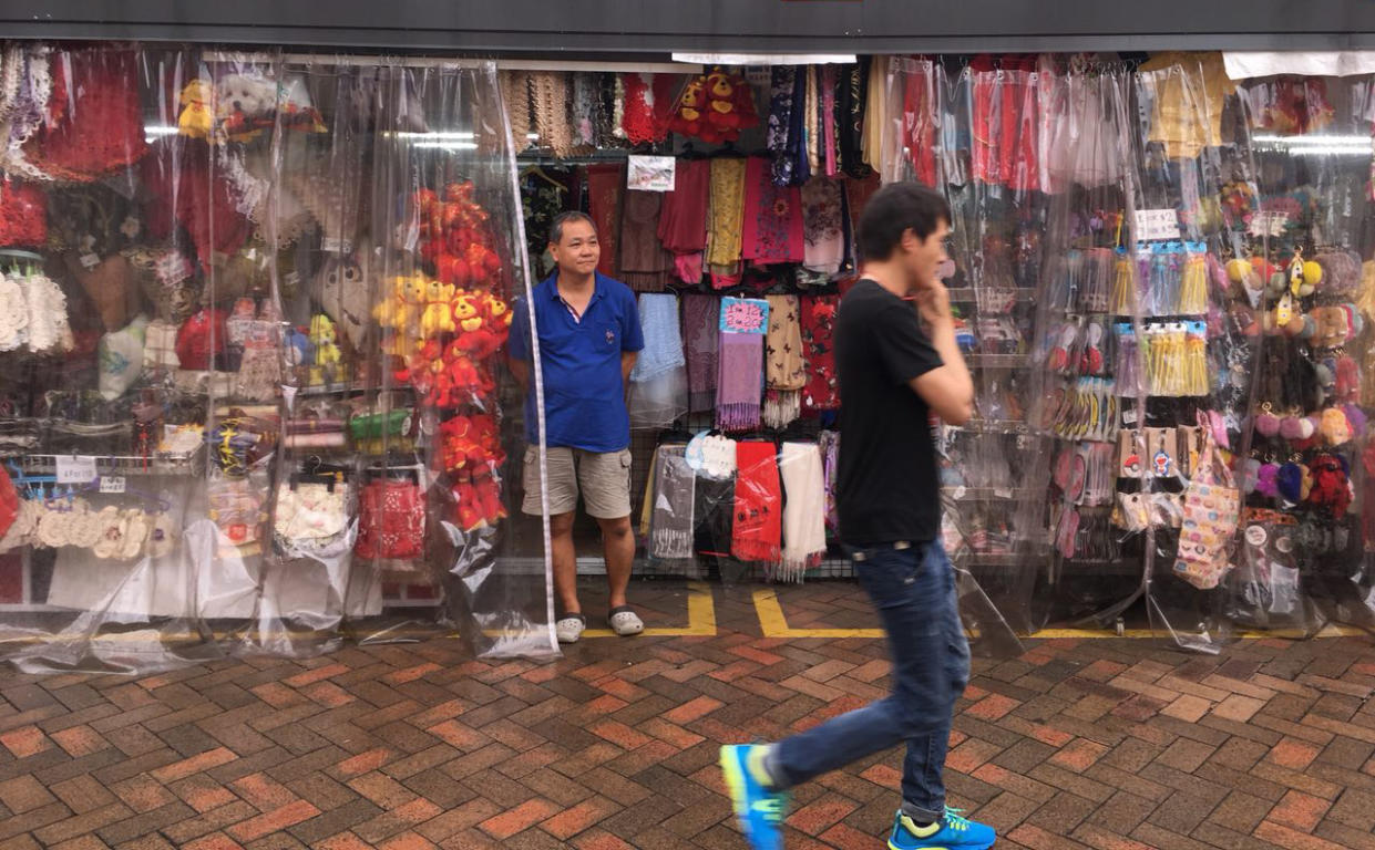 Danny Ow, a shop tenant along Pagoda Street, says people go to Chinatown nowadays “just to see” and don’t buy much.