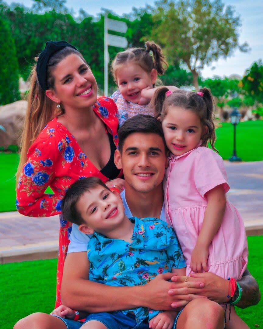 'Guchi' Caniglia tiene tres hijos con Martínez Quarta, Bautista, Mía y Alba