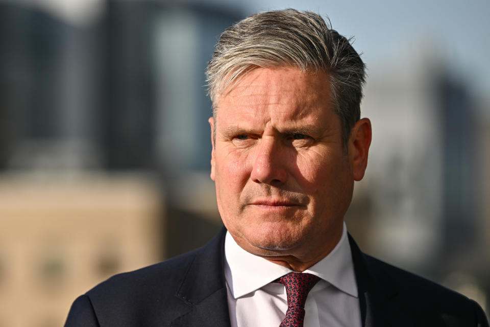 MONTREAL, CANADA - SEPTEMBER 15:  UK Labour Leader Keir Starmer speaks to the BBC at the Global Progress Action Summit on September 15, 2023 in Montreal, Canada. The UK Labour Leader and Shadow Foreign Minister are attending the Global Progress Action Summit to discuss threats to democracy and human rights with other progressive world leaders and former leaders. (Photo by Minas Panagiotakis/Getty Images)