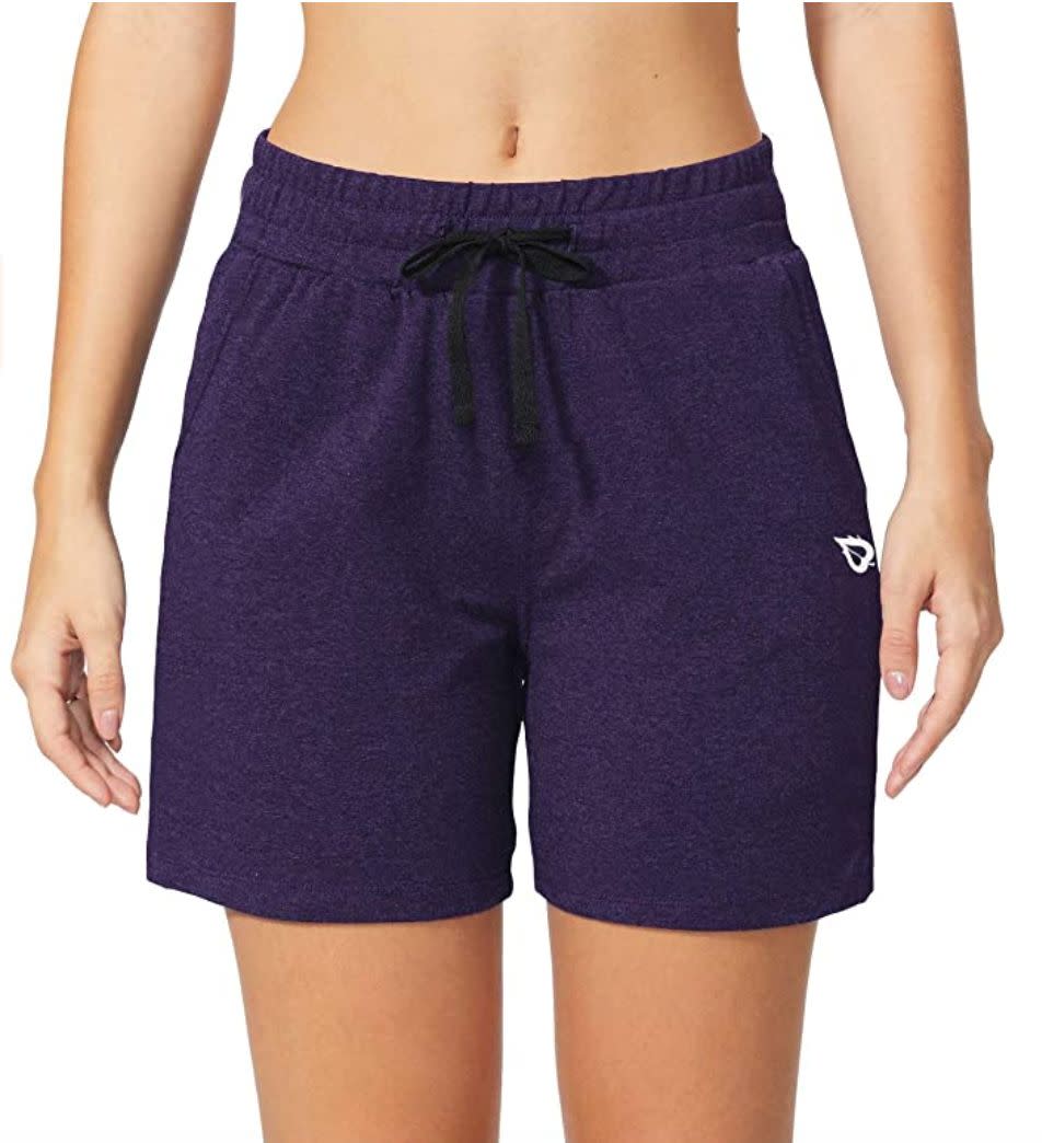 These <a href="https://amzn.to/3gSam1c" target="_blank" rel="noopener noreferrer">cotton shorts</a> (they have a hint of spandex in them as well) feature a drawstring waist and side and back pockets for anything you might need on a walk. They're high-waisted to pair with cropped tees. <br /><br /><strong>Sizes:</strong> These shorts come in sizes XS to 3X. <br /><strong>Rating:</strong> They have a 4.3-star rating over more than 1,600 reviews.  <br /><strong>$$$:</strong> <a href="https://amzn.to/3gSam1c" target="_blank" rel="noopener noreferrer">Find them for $23 at Amazon</a>.