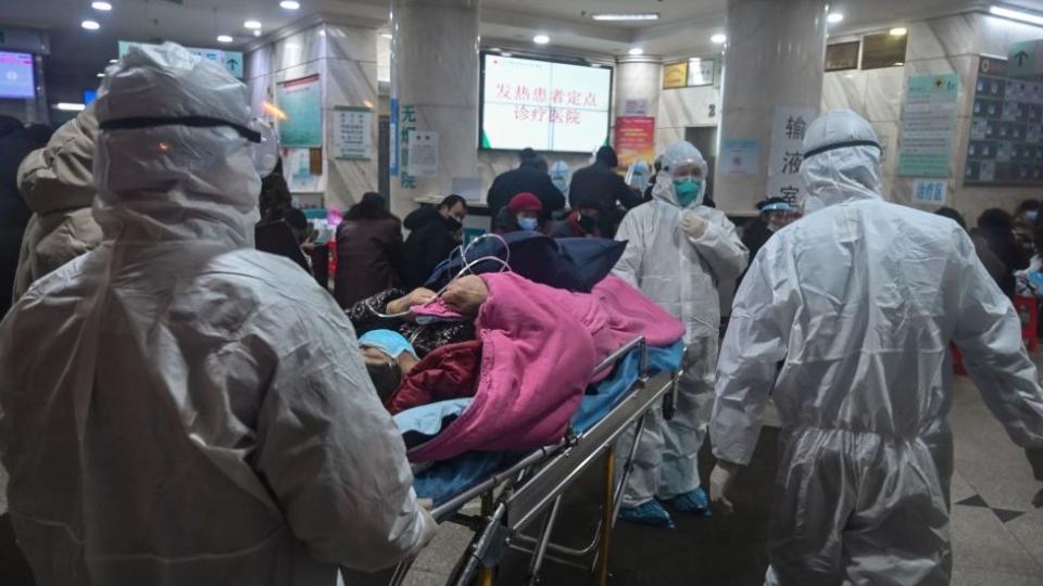 Paciente de Covid en un hospital de China