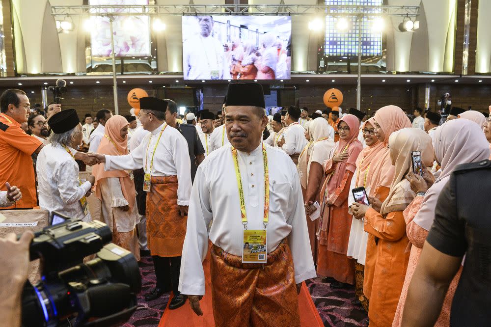 Amanah president Mohamad Sabu attends the 2019 Parti Amanah Negara National Convention in Shah Alam on December 6, 2019. ― Picture by Miera Zulyana