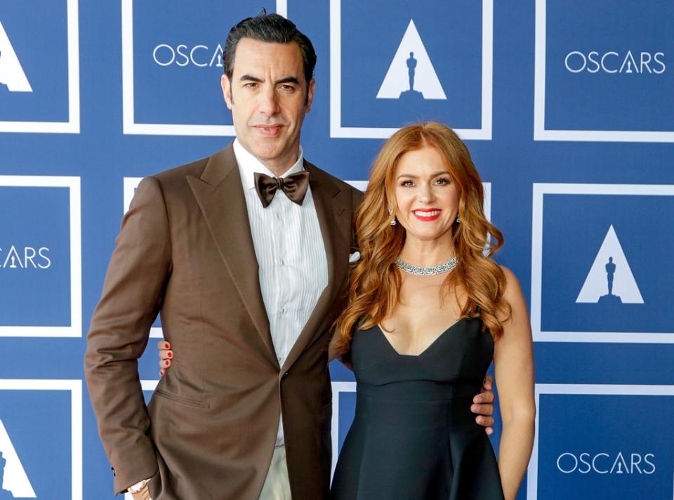 Sacha Baron Cohen, Isla Fisher, 2021 Oscars, 2021 Academy Awards