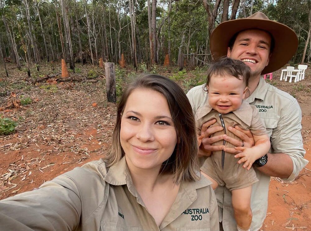 Bindi Irwin, Chandler Powell and daughter Grace