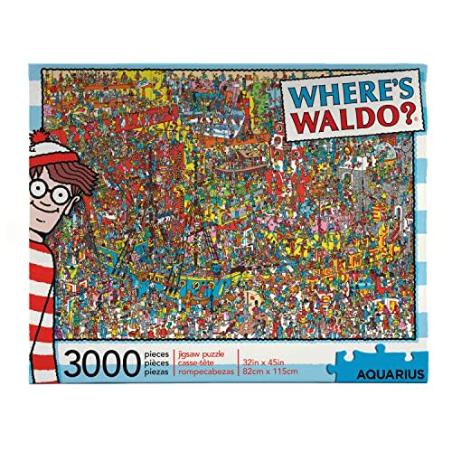 Aquarius Where's Waldo (3000 Piece Jigsaw Puzzle) - Officially Licensed Where's Waldo Merchandise & Collectibles - Glare Free - Precision Fit - 32 x 45 Inches