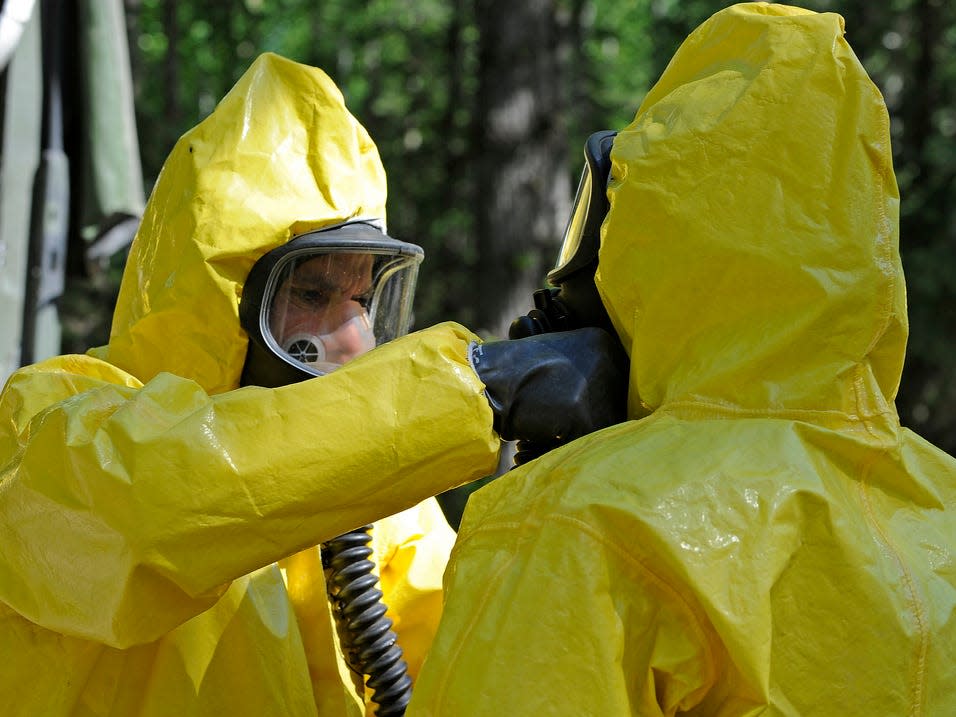 hazmat suit