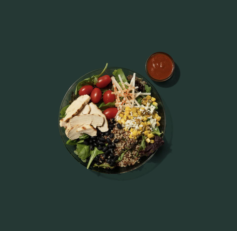 Chicken and Quinoa Protein Bowl with Black Beans and Greens