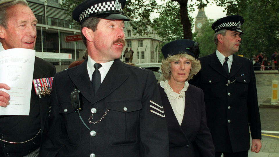 1992: Camilla Parker Bowles at Westminster Abbey