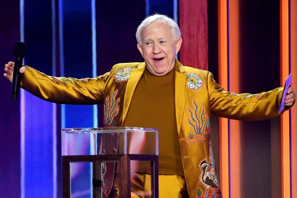 <p>Leslie Jordan takes the stage at the 56th Academy of Country Music Awards at the Grand Ole Opry on Sunday in Nashville.</p>