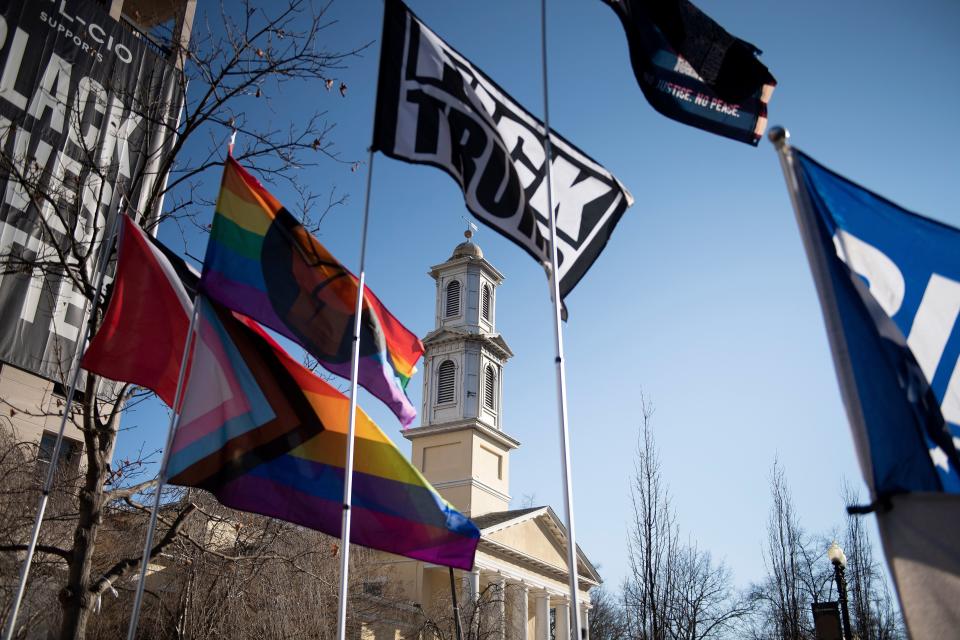 Black Lives Matters protesters have maintained presence near White House (AFP via Getty Images)