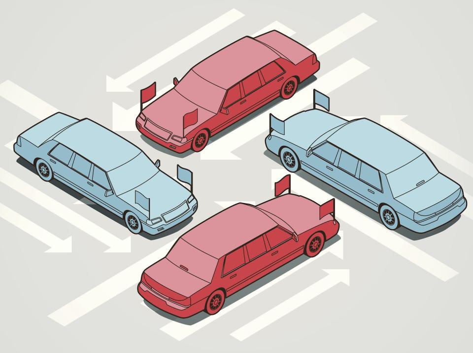 Will gridlock mean the new Congress won't get anything done? <a href="https://www.gettyimages.com/detail/illustration/political-gridlock-royalty-free-illustration/167590826?phrase=gridlock%20congress&adppopup=true" rel="nofollow noopener" target="_blank" data-ylk="slk:mathisworks/Getty Images;elm:context_link;itc:0;sec:content-canvas" class="link ">mathisworks/Getty Images</a>