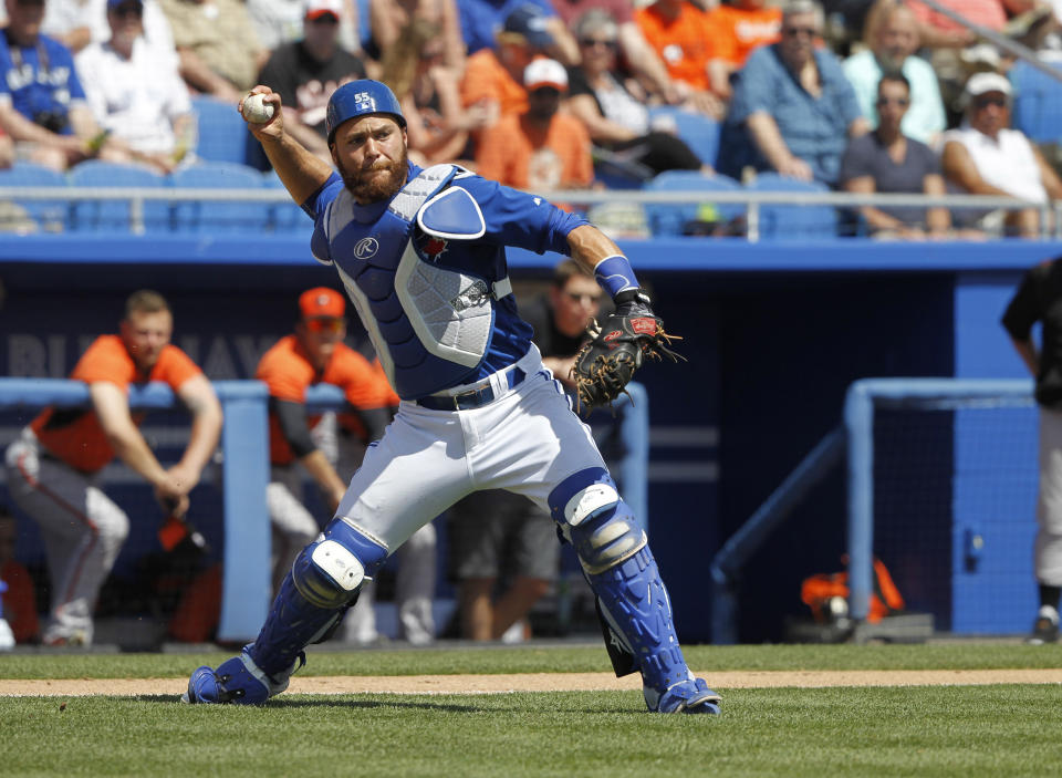 New Blue Jays catcher Russell Martin. (USA TODAY Sports)