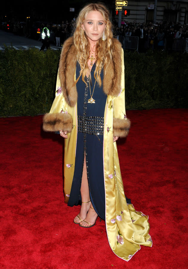 Met Ball 2013: Mary-Kate Olsen had a red carpet fashion fail in Vintage Chanel.