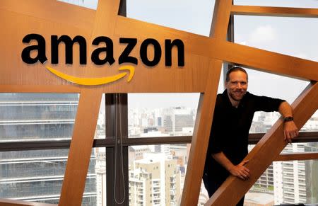 Amazon Brazil's country manager Alex Szapiro poses for a photograph during an interview with Reuters in Sao Paulo, Brazil October 17, 2017. REUTERS/Paulo Whitaker