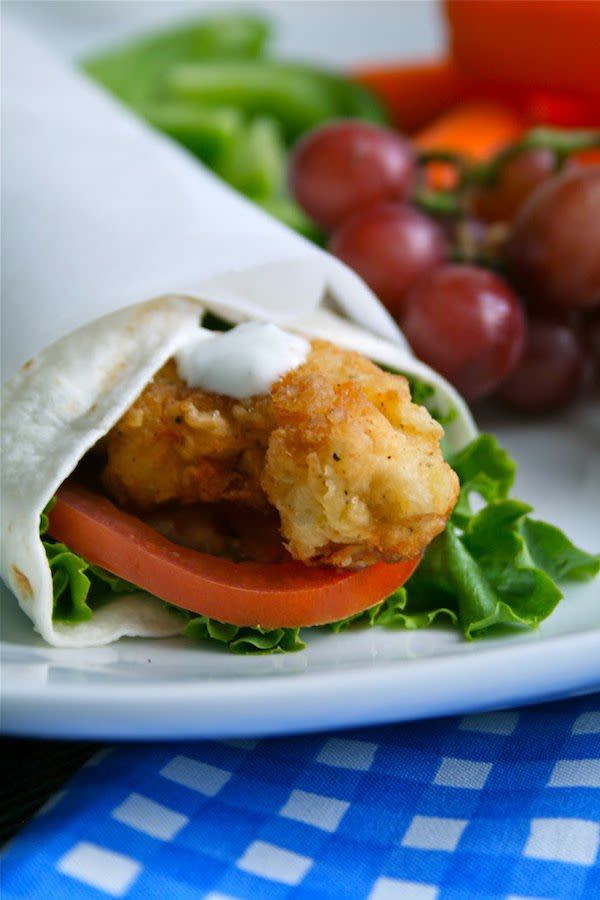 Crispy Chicken and Ranch Wraps