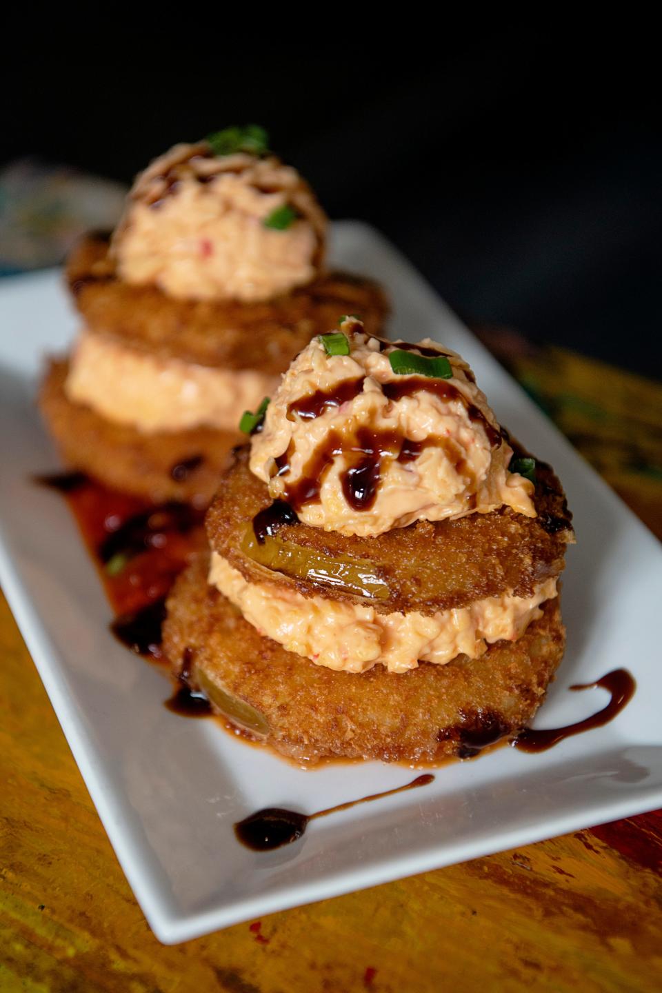 Fried green tomatoes from Azalea Bar & Kitchen.