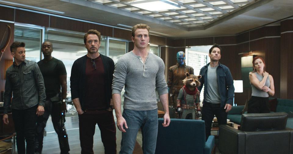 avengers endgame, jeremy renner, don cheadle, robert downey jr, chris evans, scarlett johansson, karen gillan, paul rudd, bradley cooper