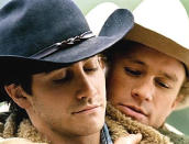 <p><b>7. Heath Ledger & Jake Gyllenhaal, 'Brokeback Mountain' (2005)</b> <br>This forbidden love story of two cowboys should have been told years ago, but was only brought to the mainstream in recent times. With stunning performances from both Heath and Jake, this movie is a Must See.</p>