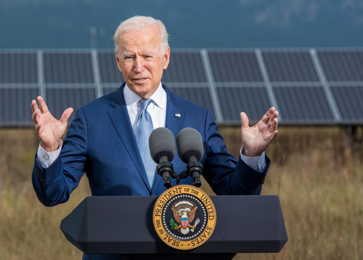 <span class="caption">President Joe Biden authorized use of the Defense Production Act to ramp up production of several climate-friendly technologies.</span> <span class="attribution"><a class="link " href="https://images.nrel.gov/MX/Profiles/en/default/#/main/single/841ccf9e-d112-4ece-b75d-0e0c03f0de5e" rel="nofollow noopener" target="_blank" data-ylk="slk:Werner Slocum/NREL;elm:context_link;itc:0;sec:content-canvas">Werner Slocum/NREL</a></span>