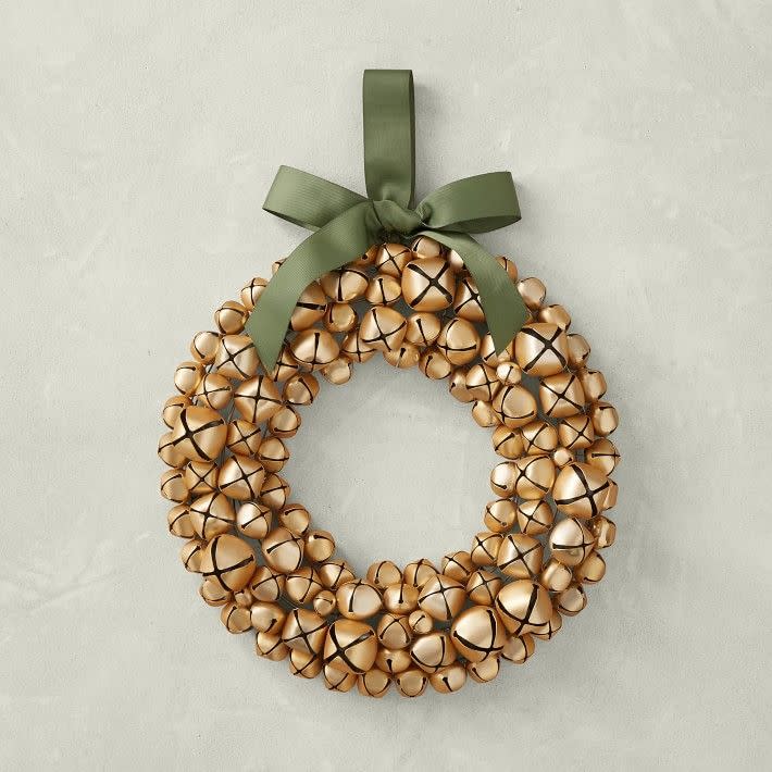 Gold Jingle Bell Wreath