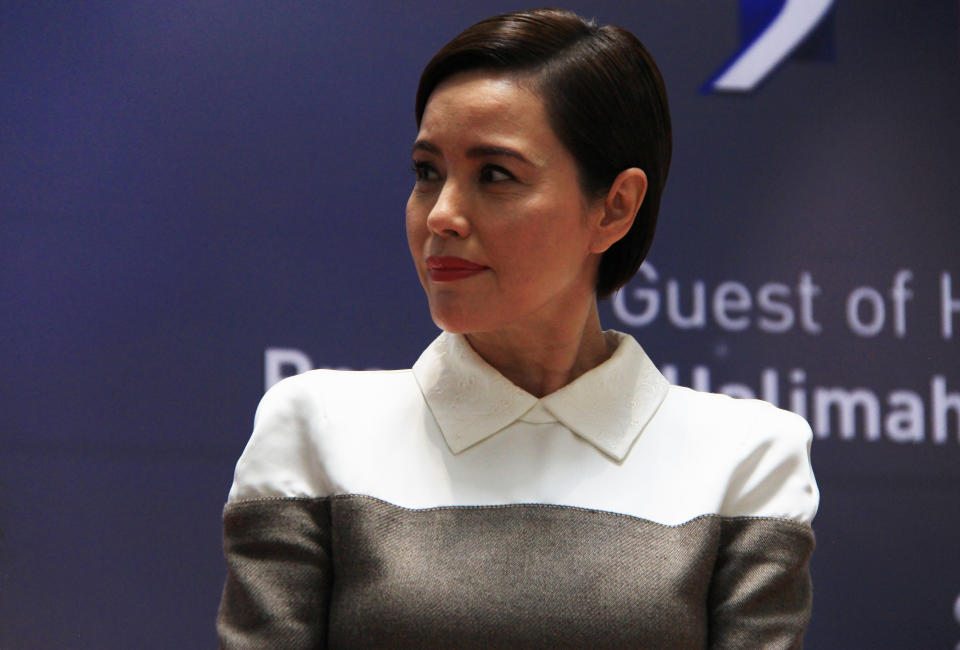 Actress Zoe Tay at press conference for the President’s Star Charity Show on 25 September 2018. (PHOTO: Abdul Rahman Azhari/Yahoo Lifestyle Singapore)