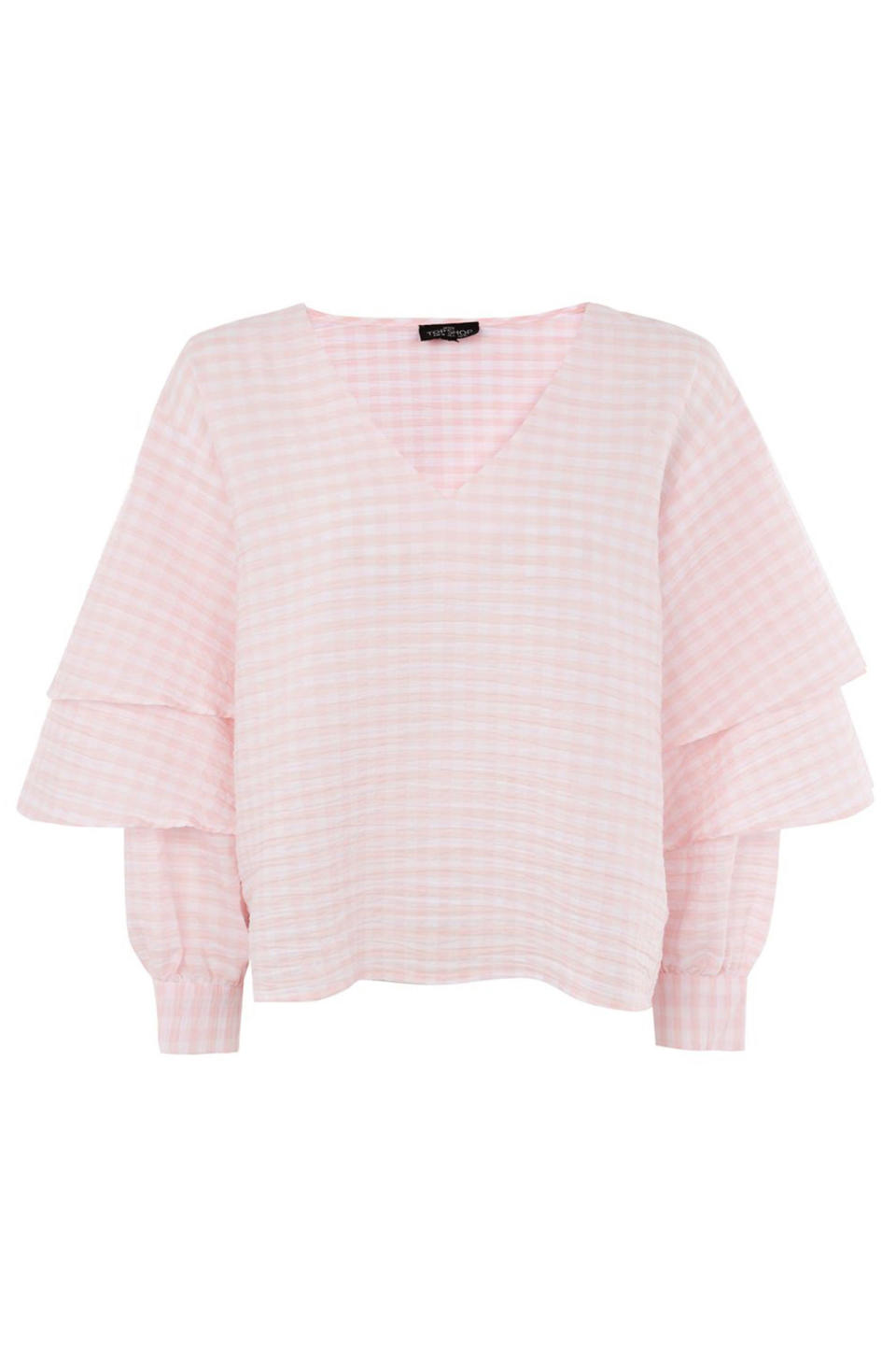 <p>It also comes in a pale pink.</p><p><em>Cotton top, £29, </em><a rel="nofollow noopener" href="http://bit.ly/2opL2n3" target="_blank" data-ylk="slk:Topshop;elm:context_link;itc:0;sec:content-canvas" class="link "><em>Topshop</em></a></p>