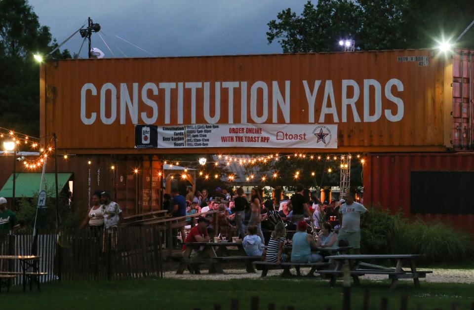 Constitution Yards will host the Bucket of Hot band on Saturday in Wilmington. Pictured is the venue in 2021.