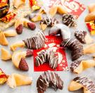 <p>The crispy, plastic-wrapped cookies that come with your Chinese food were first popularized in California, where they were mass produced for the first time. Homemade fortune cookies have a more personal touch, especially when dipped in chocolate and covered with festive sprinkles.</p><p>Get the recipe from <a href="https://kirbiecravings.com/2017/01/homemade-fortune-cookies.html" rel="nofollow noopener" target="_blank" data-ylk="slk:Kirbie's Cravings;elm:context_link;itc:0;sec:content-canvas" class="link ">Kirbie's Cravings</a>.</p>