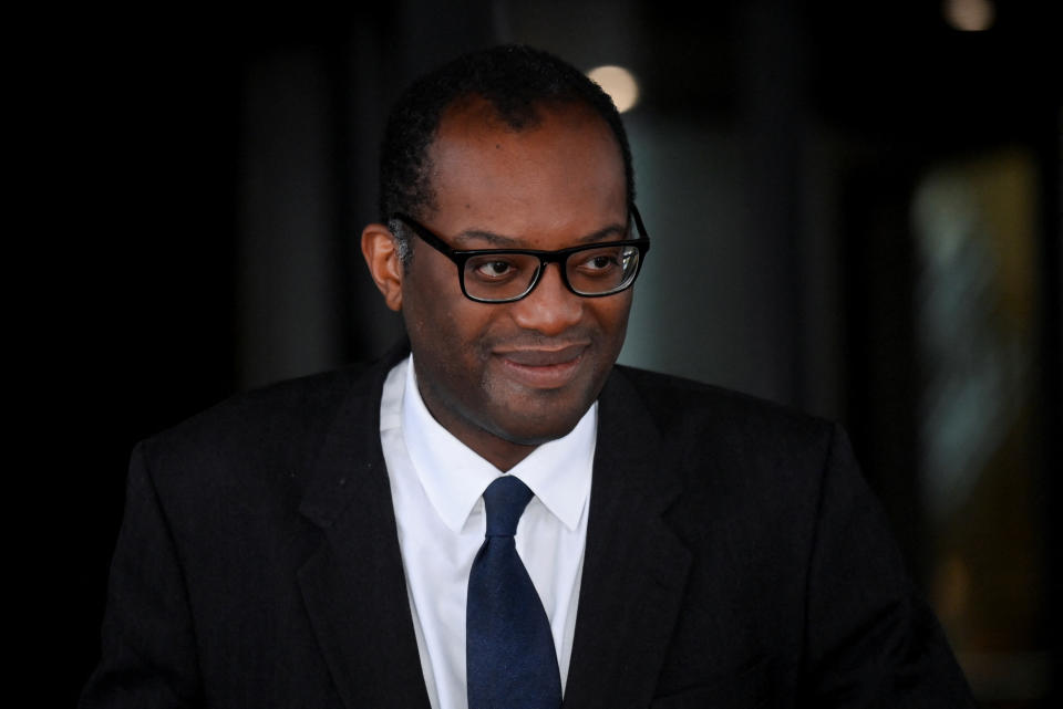 UK chancellor Kwasi Kwarteng. The FTSE 100 was in the green on Tuesday. Photo: Reuters/Toby Melville