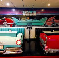 Cool Scoops ice cream shop in North Wildwood has 1950s cars as some of its booth seating.