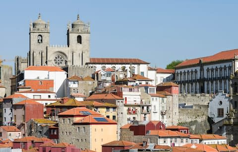 Porto's old town and cathedral - Credit: Getty