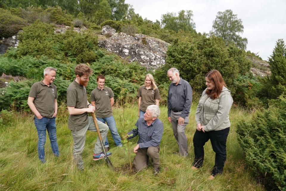 Official breaking of ground to mark the beginning of construction (Spey/PA)