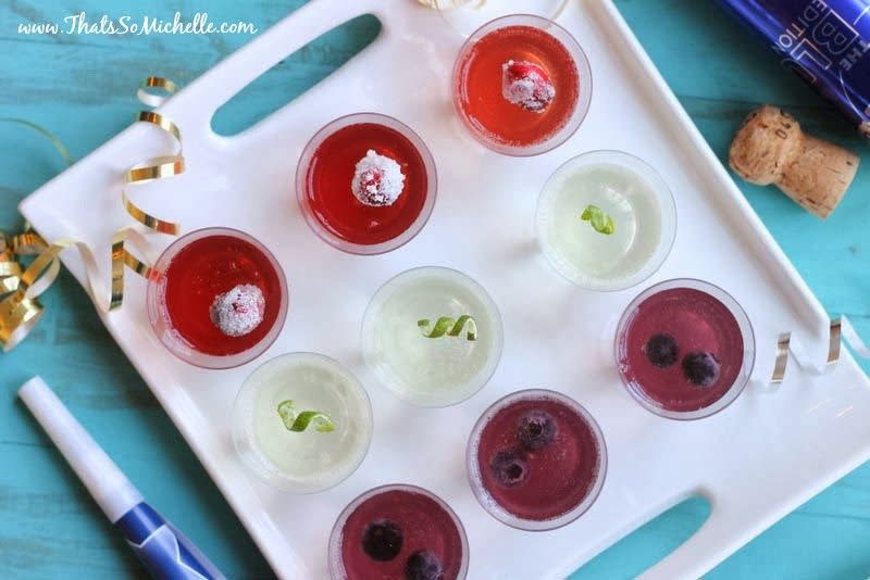 Champagne and Red Bull Jello Shots