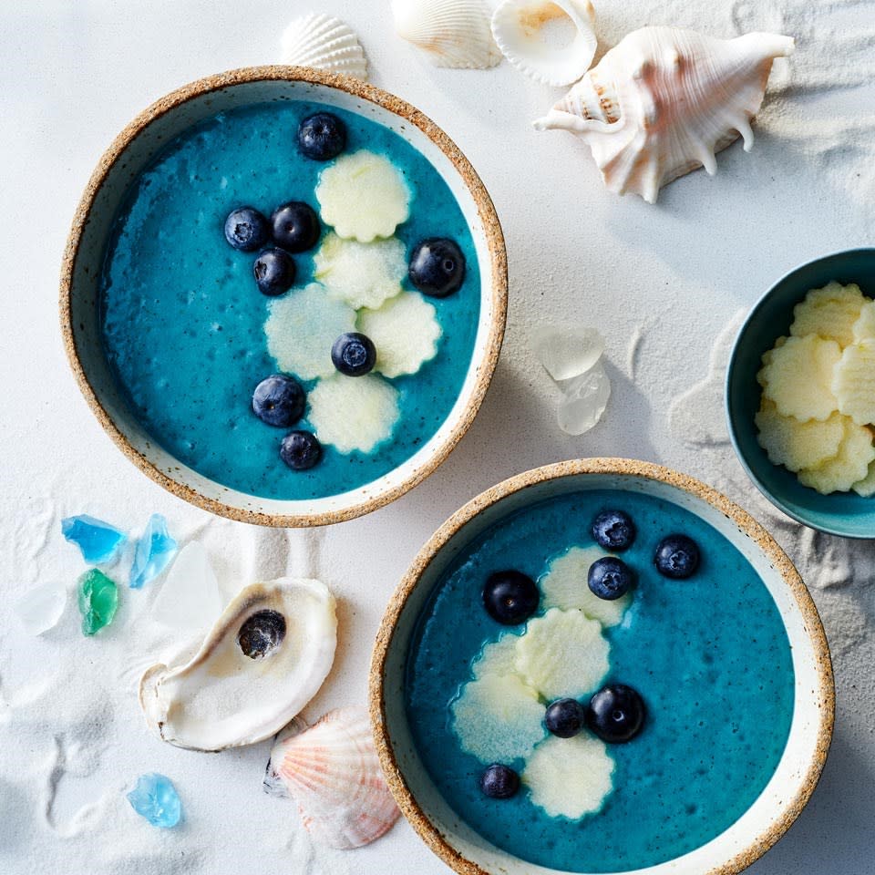 <p>Channel your inner mythical creature with a colorful smoothie bowl that's fun to make and eat. Look for blue spirulina powder, a protein-rich supplement made from blue-green algae, at natural-foods stores or order it online. <a href="https://www.eatingwell.com/recipe/270291/mermaid-smoothie-bowl/" rel="nofollow noopener" target="_blank" data-ylk="slk:View Recipe;elm:context_link;itc:0;sec:content-canvas" class="link ">View Recipe</a></p>