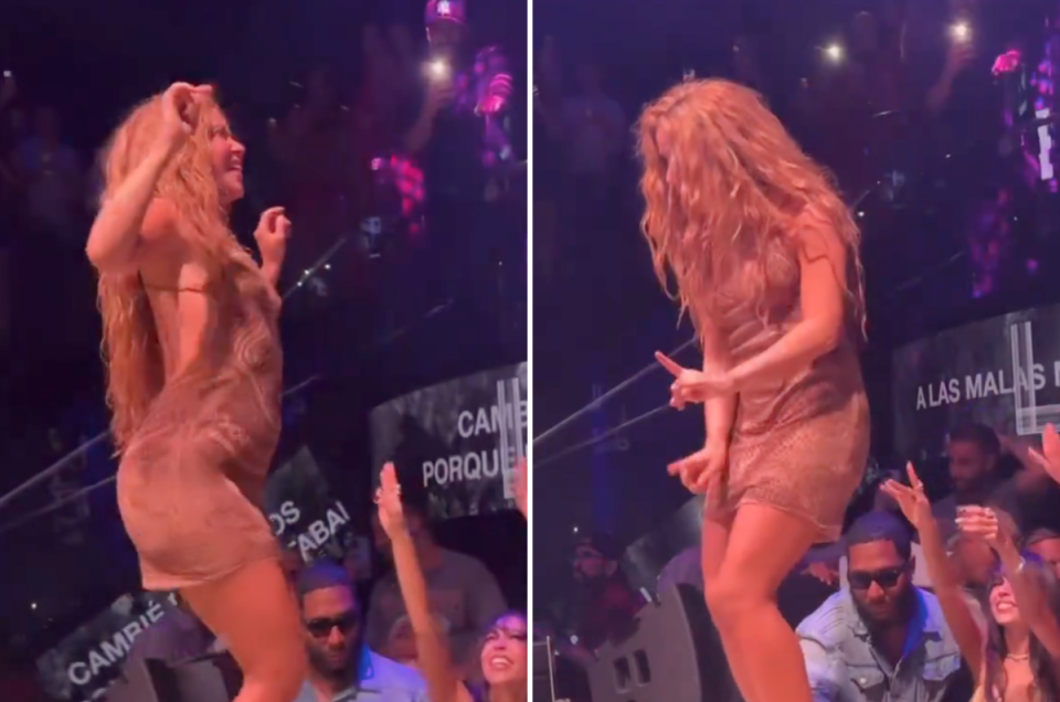 Shakira appears to scold fan at Miami nightclub (FeimM on X)