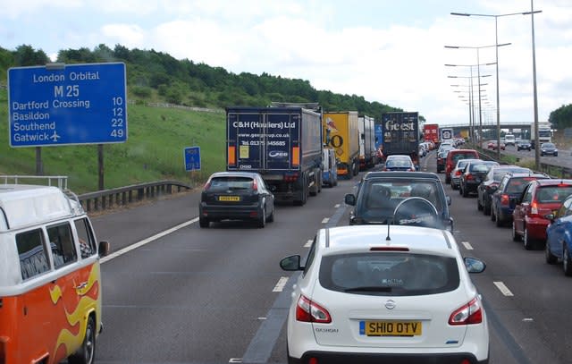 Worthy winner: Being stuck in traffic came top (Geograph) 