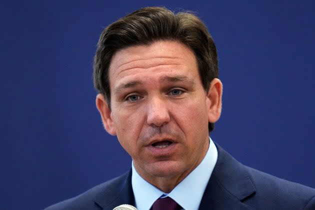 Ron DeSantis speaks during a campaign event on July 31 in Rochester, New Hampshire.